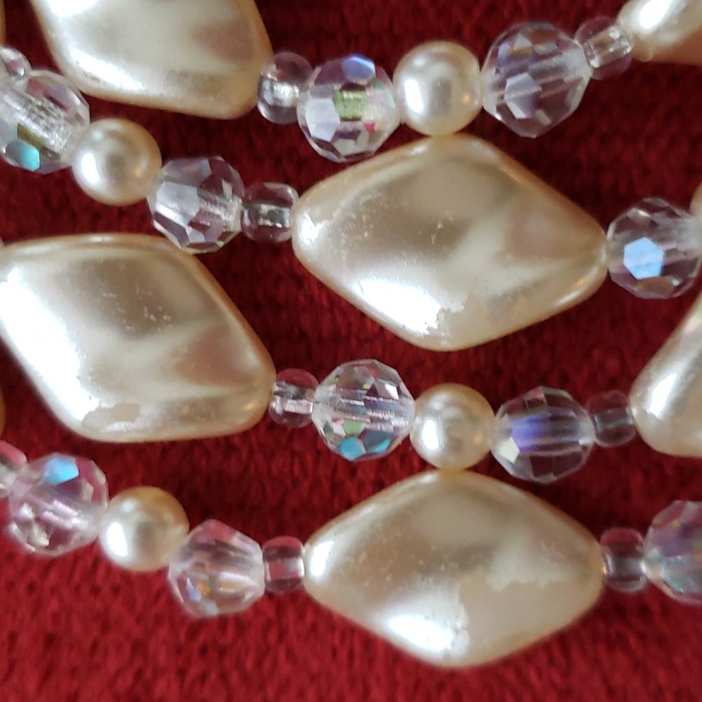 Vintage Czech glass necklace - Picture 5 of 6